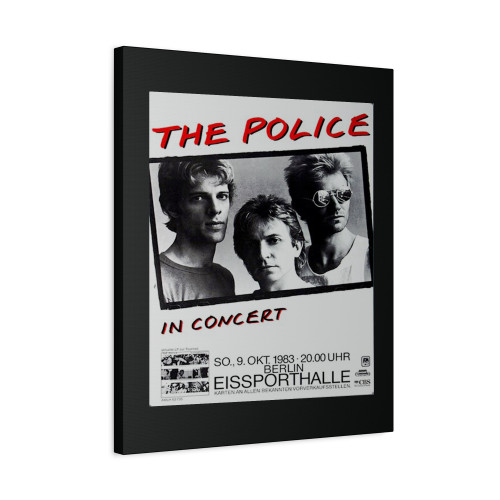 The Police Synchronicity Berlin 1983 Canvas Print Poster
