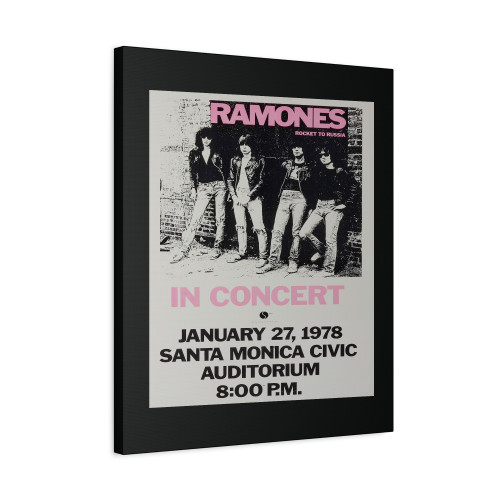 The Ramones Rocket To Russia Concert Canvas Print Poster