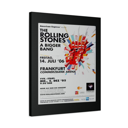 The Rolling Stones A Bigger Bang Frankfurt 2006 Canvas Print Poster