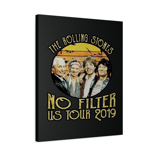 The Rolling Stones No Filter Us Tour 2019 Retro Canvas Print Poster