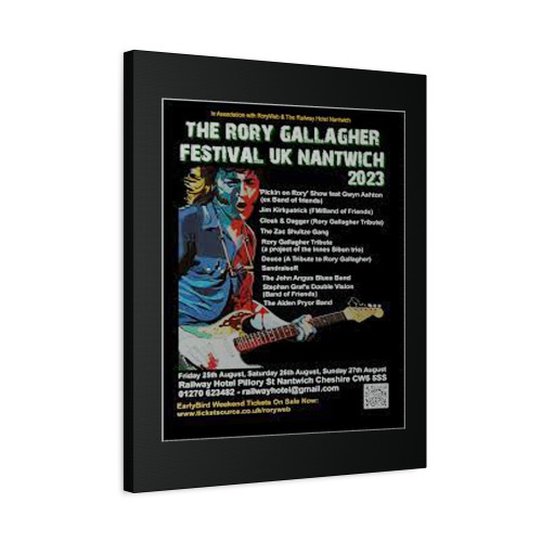 The Rory Gallagher Festival Uk Canvas Print Poster