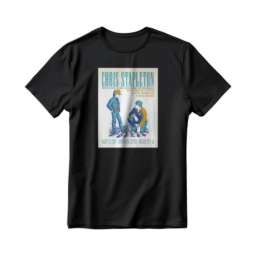 2019 Chris Stapleton Bossier City Silkscreen Concert Poster Men's T-Shirt Tee