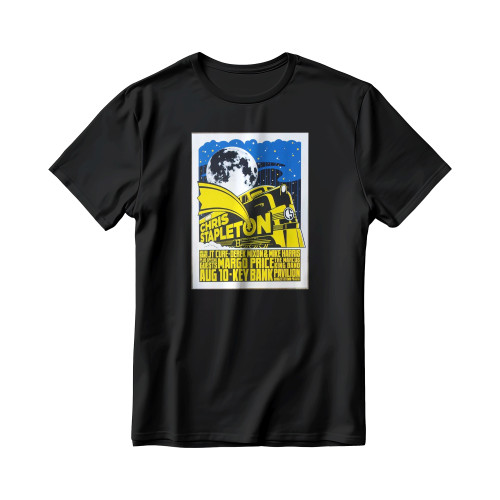 2019 Chris Stapleton Burgettstown Silkscreen Concert Poster Men's T-Shirt Tee