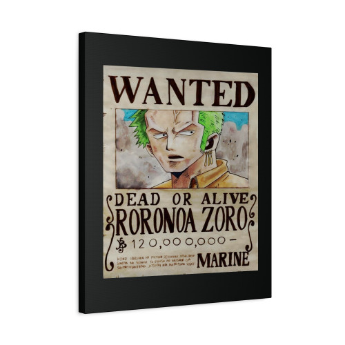 One Piece Wanted Roronoa Zoro Canvas Print Poster