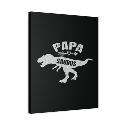 Papa Saurus Canvas Print Poster