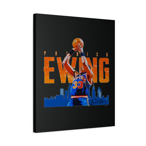 Patrick Ewing Basketball Canvas Print Poster