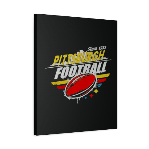Pittsburgh Football Since 1933 Vintage Canvas Print Poster Pittsburgh Football Since 1933 Vintage Canvas Print Poster
