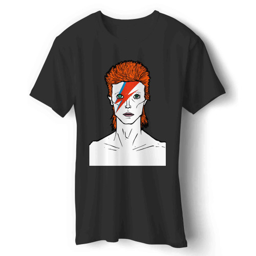 Ziggy Stardust David Bowie Illustrated Man's T-Shirt