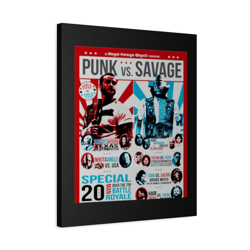 Pro Wrestling Dream Matches Canvas Print Poster