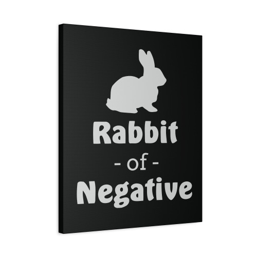 Rabbit Of Negative Euphoria Canvas Print Poster