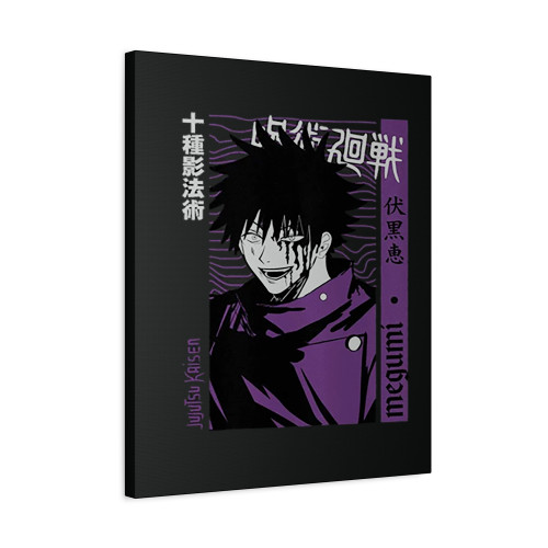 Fushiguro Megumi Shikigami Jujutsu Kaisen Canvas Print Poster