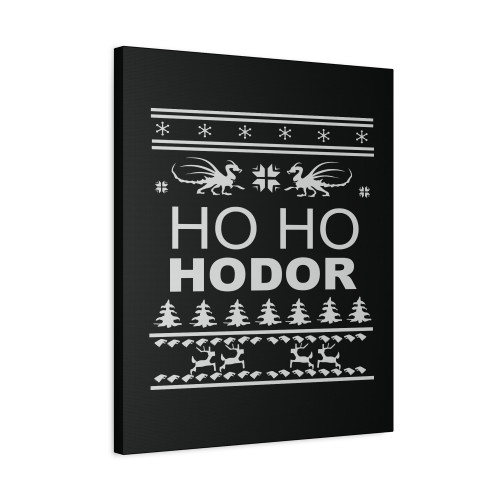 Game Of Thrones Hodor Ugly Christmas Ho Ho Hodor Canvas Print Poster