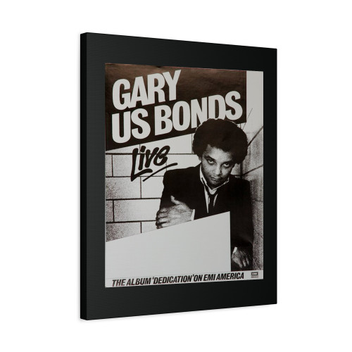 Gary Us Bonds Live Dedication No Town 1981 Canvas Print Poster