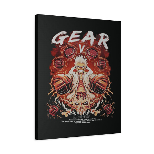 Gear Fifth One Piece Luffy Canvas Print Poster
