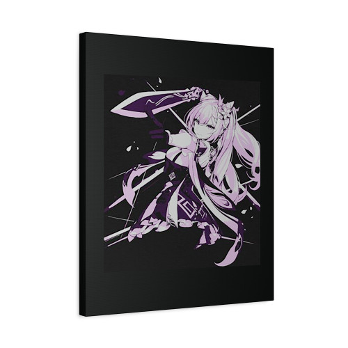 Genshin Impact Keqing Gaming Canvas Print Poster