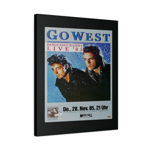 Go West Bangs And Crashes Frankfurt 1985 Canvas Print Poster
