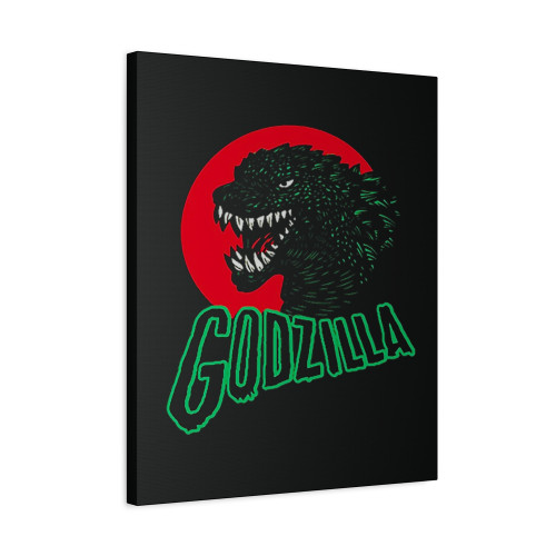 Godzilla Hait Wait Love Canvas Print Poster