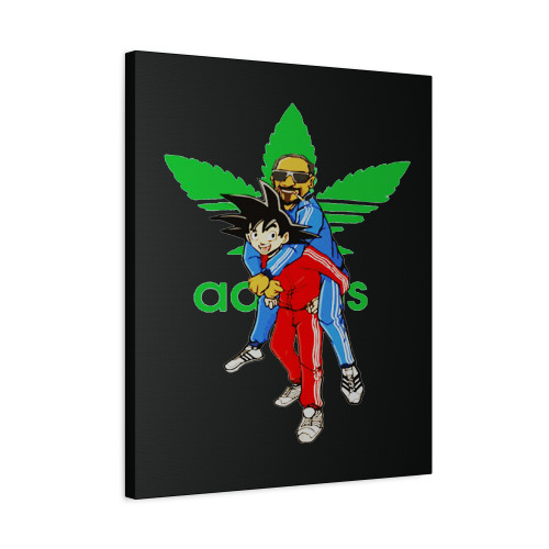 Goku Snoop Dogg Adidas Cannabis Canvas Print Poster