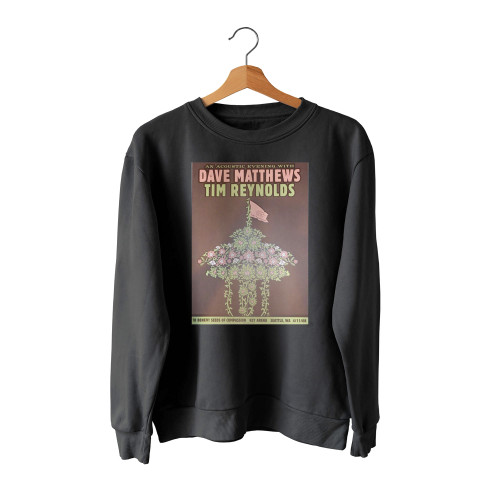 2008 Dave Matthews And Tim Reynolds Seattle Silkscreen Concert Poster Sweatshirt Sweater