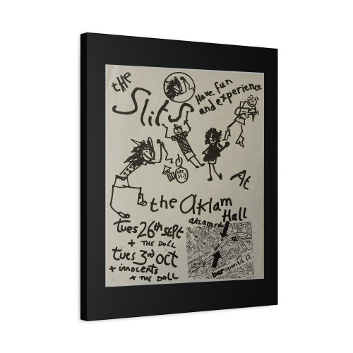 The Slits Original Concert Flyer 1978 Canvas Print Poster
