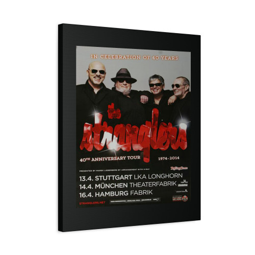 The Stranglers Freedom Is Insane Tour 2014 Canvas Print Poster