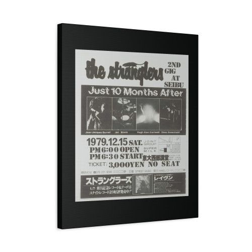 The Stranglers Live In Kyoto 1979 2 Canvas Print Poster