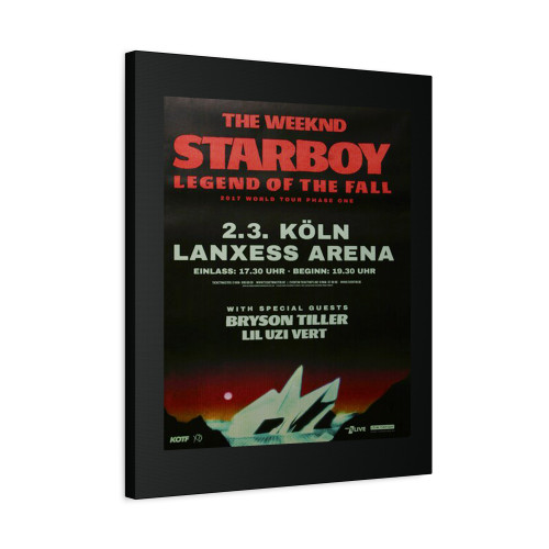 The Weeknd Starboy Koln 2017 Canvas Print Poster