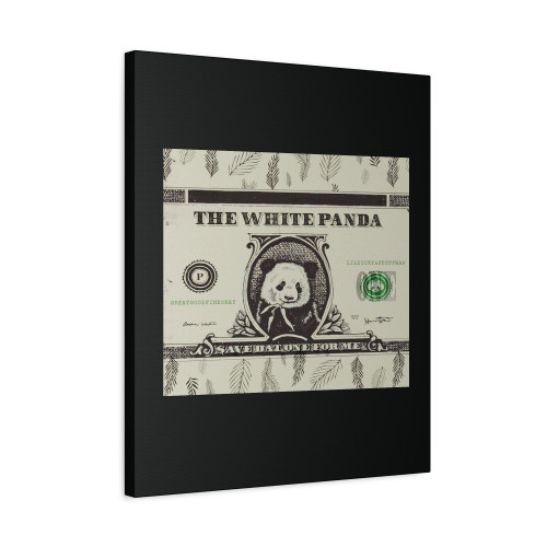 The White Panda Dat One For Me Canvas Print Poster