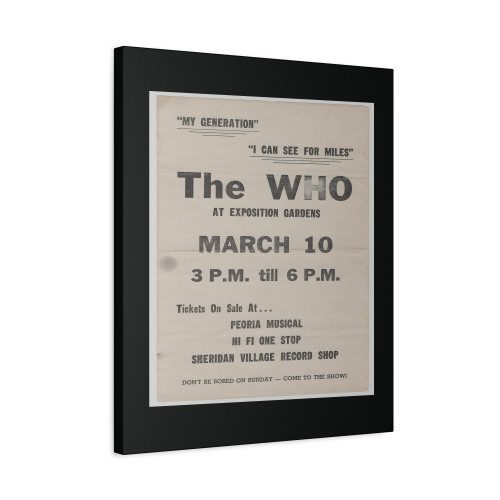 The Who Autographed Concert Canvas Print Poster