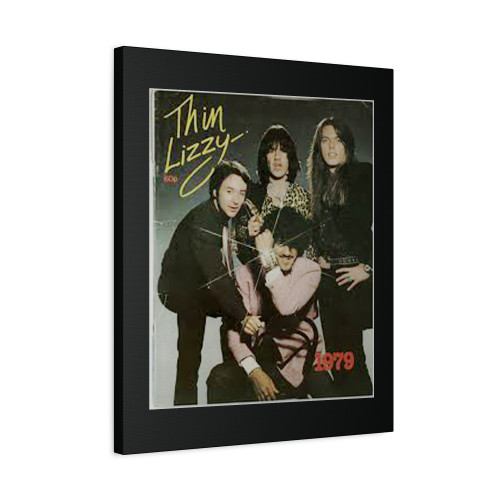 Thin Lizzy Autograph 1979 Tour Programme Canvas Print Poster