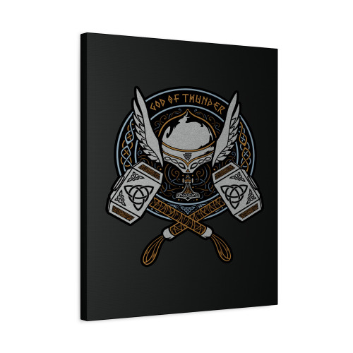 Thor God Of Thunder From Asgard Canvas Print Poster