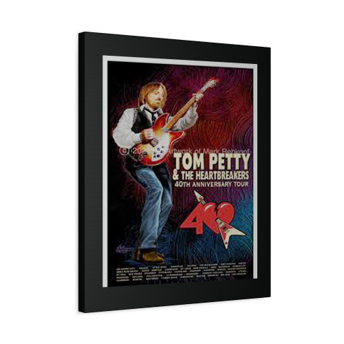 Tom Petty 40Th Tour Canvas Print Poster