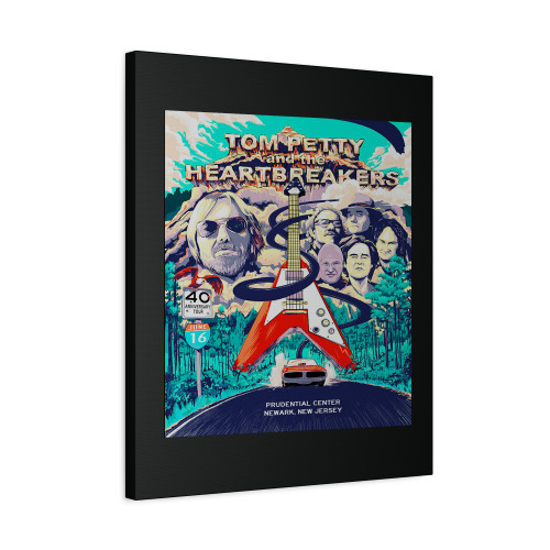 Tom Petty And The Heartbreakers 40Th Anniversary Final Tour Canvas Print Poster