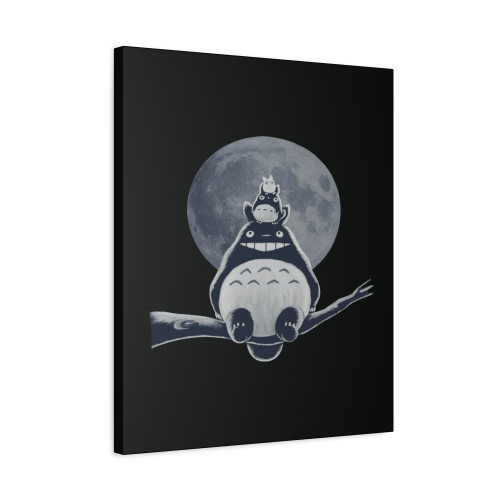 Totoro Nightmare Forest Spirits Canvas Print Poster
