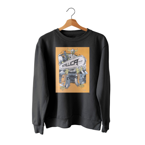 2018 Metallica Portland Orange Variant Concert Poster Sweatshirt Sweater