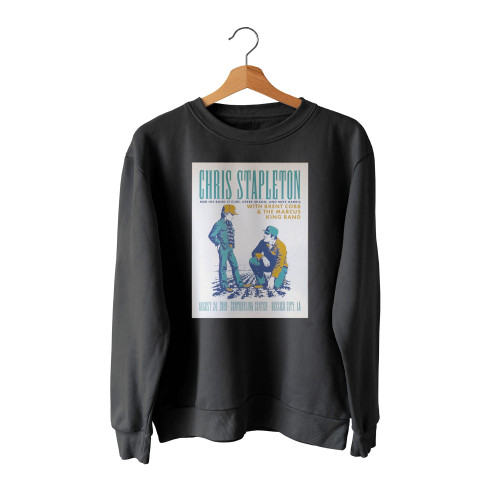 2019 Chris Stapleton Bossier City Silkscreen Concert Poster Sweatshirt Sweater