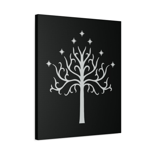 Reality Glitchs White Tree Of Gondor Canvas Print Poster