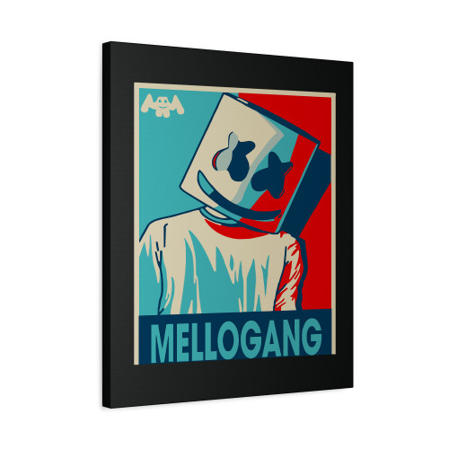 Red Face Mellogang Keep It Christmas Music Alone Marshmallow Canvas Print Poster