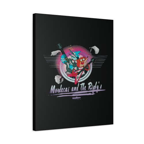 Regular Show Mordecai And The Rigbys Canvas Print Poster