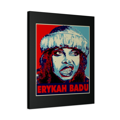 Retro Erykah Badu Queen Canvas Print Poster