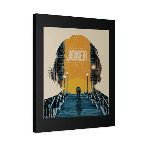 Retro Inspired Joker Movie Canvas Print Poster