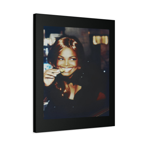 Retro Janet Jackson Vintage Canvas Print Poster