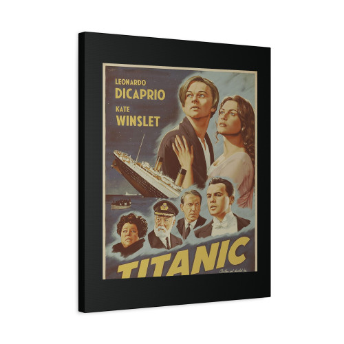 Retro Titanic Movie Poster Canvas Print Poster