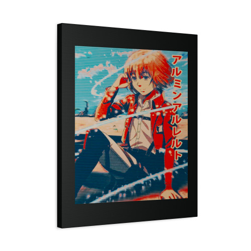 Retro Vintage Armin Arlert Attack On Titan Anime Canvas Print Poster