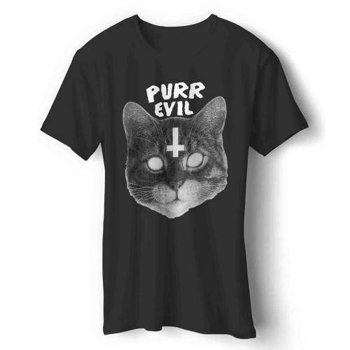 Satanic Cat Purr Evil Man's T-Shirt