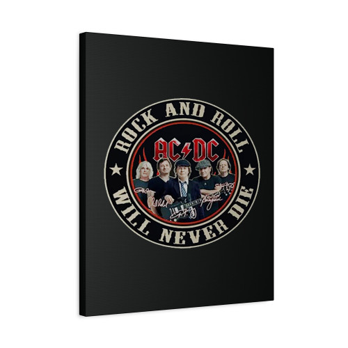 Rock And Roll Never Die Rock Band Music Canvas Print Poster
