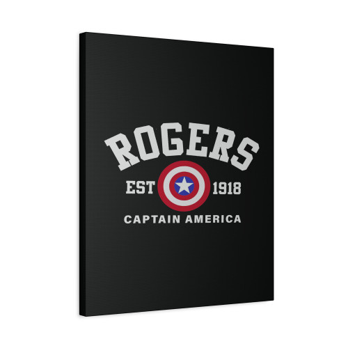 Rogers Est 1918 Captain America Canvas Print Poster