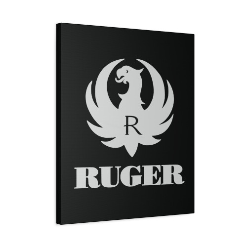 Ruger White Logo Canvas Print Poster