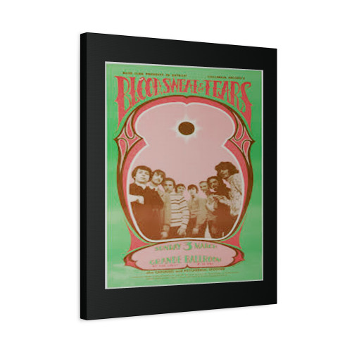 Grande Ballroom Blood Sweat And Tears Psychedelic Stooges Concert Canvas Print Poster