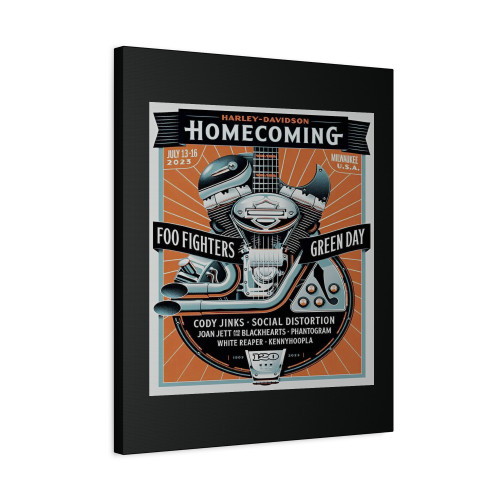 Green Day Foo Fighter Homecoming Concert Canvas Print Poster
